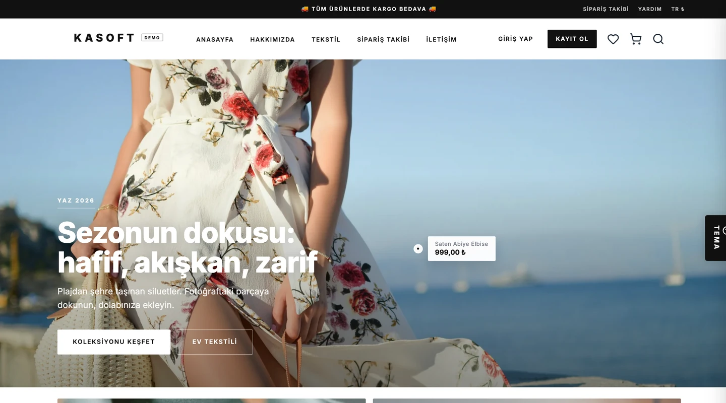 E-Ticaret Yazılımı ekran görüntüsü